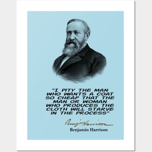 Benjamin  Harrison Quote Posters and Art